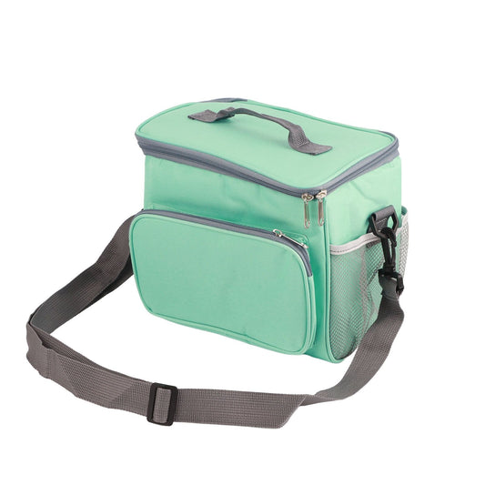 Insulated Bag Cloth Multifunction Modern Thermal Lunch Handbag with Single Shoulder for Home Work Green V1294-YM0512-3118220279811