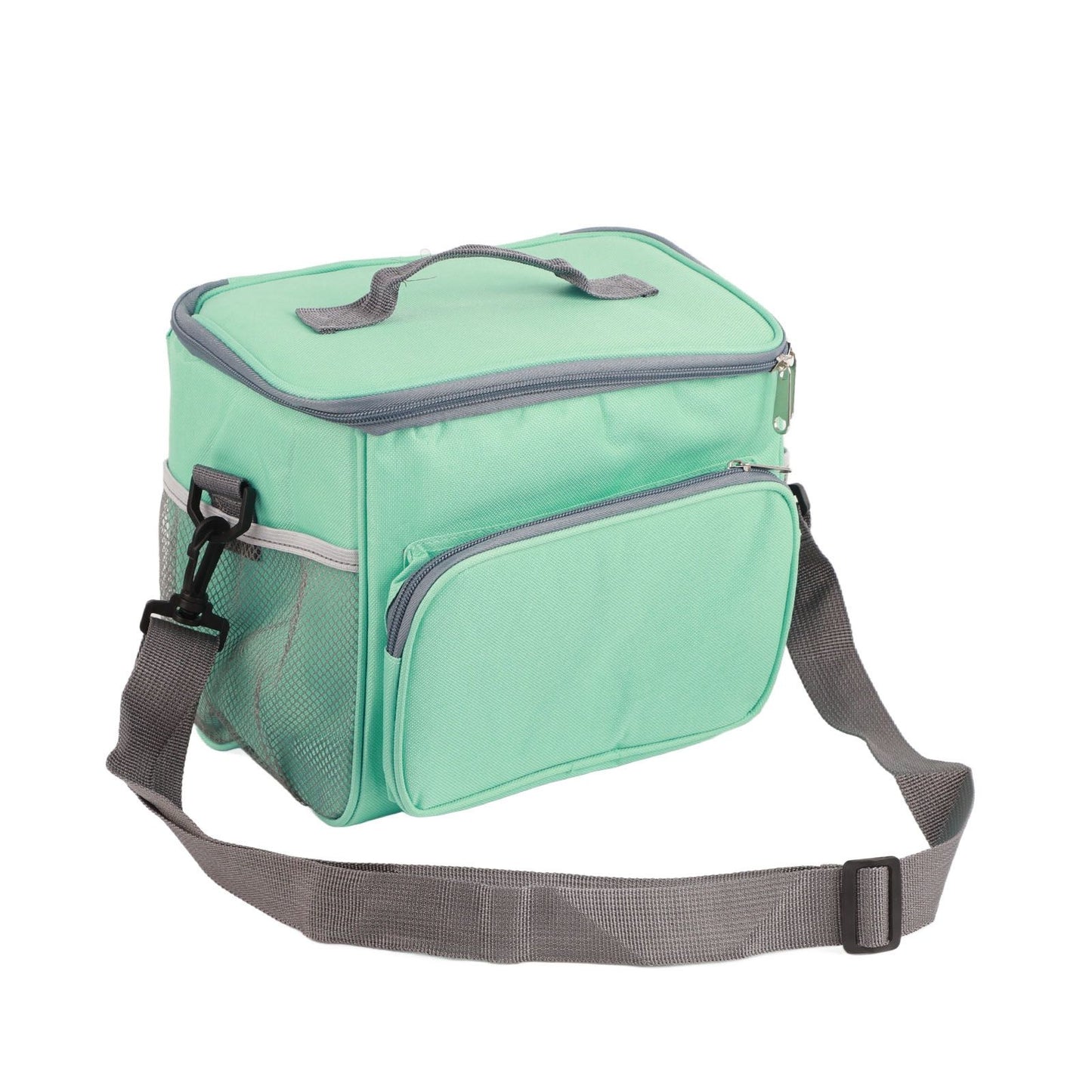 Insulated Bag Cloth Multifunction Modern Thermal Lunch Handbag with Single Shoulder for Home Work Green V1294-YM0512-3118220279811