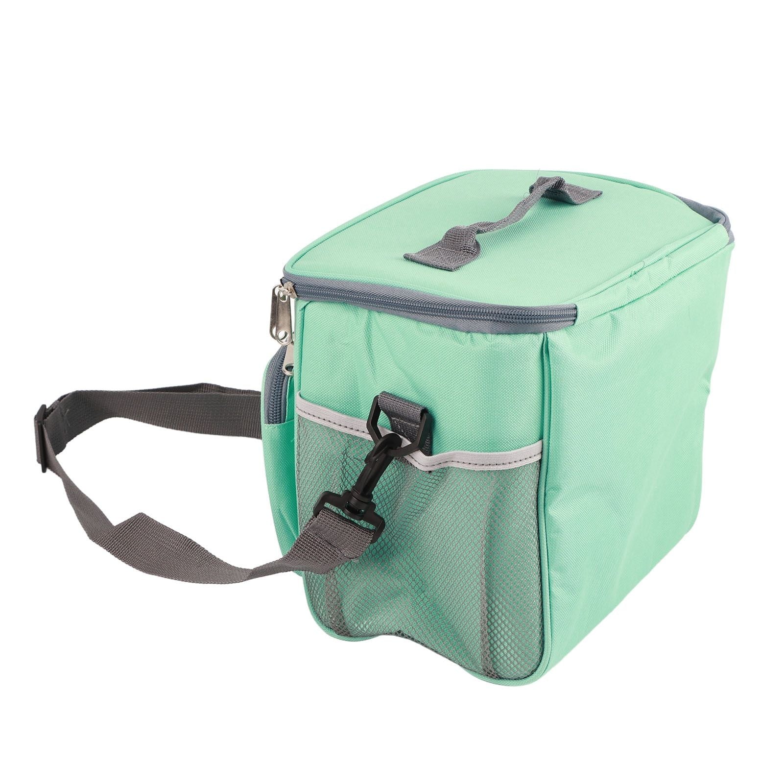Insulated Bag Cloth Multifunction Modern Thermal Lunch Handbag with Single Shoulder for Home Work Green V1294-YM0512-3118220279811
