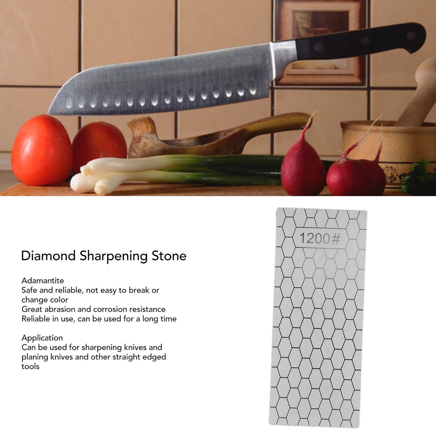 Diamond Sharpening Stone Rectangle Diamond Knife Sharpening Plate Whetstone Grindstone Grinder Tool for V1294-YM0512-3118220280414