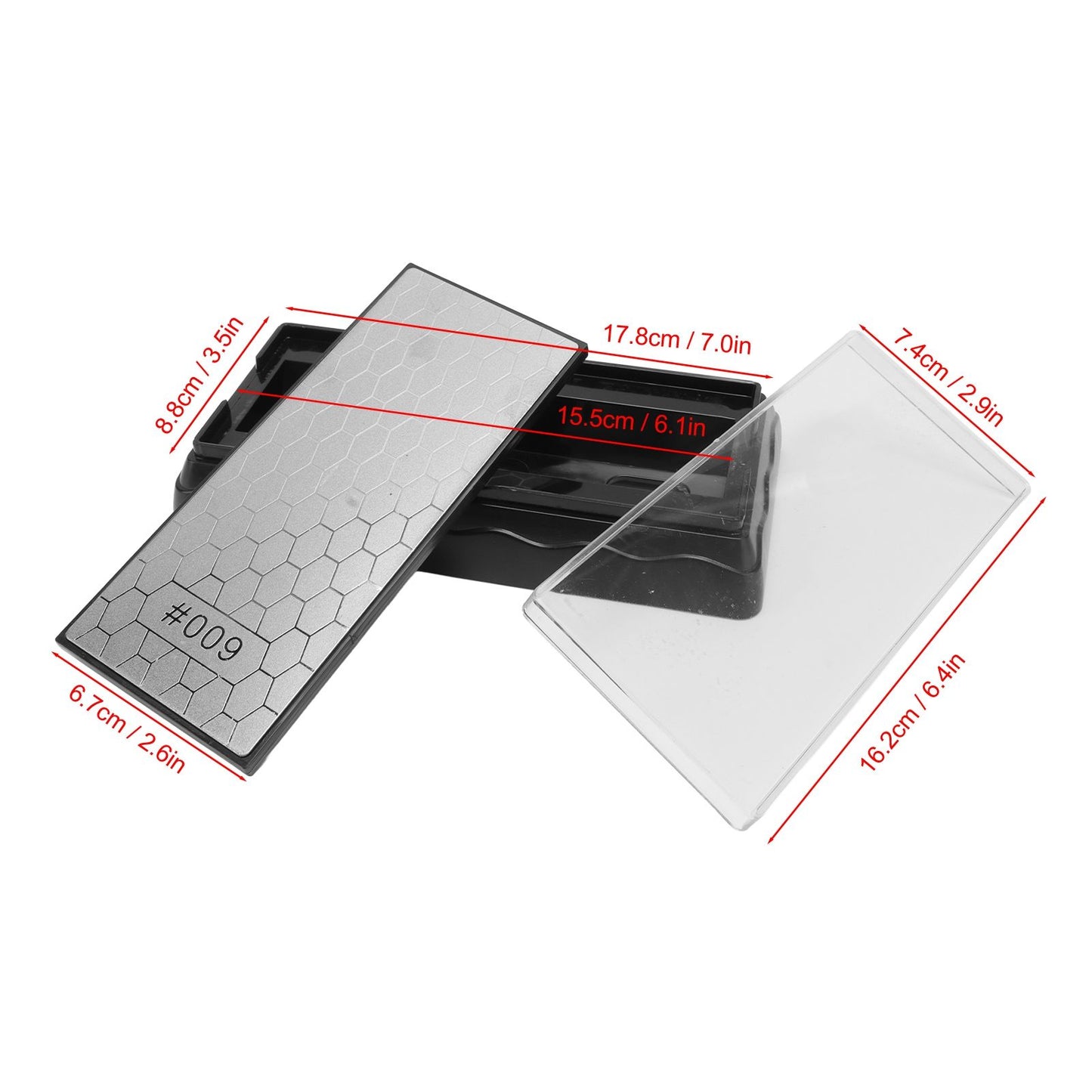 Sharpening Stone 1302B 600/1200 Grit Double Sided Skid Resistant Base Knife Polishing Tool for Kitchen V1294-YM0512-3118220280511