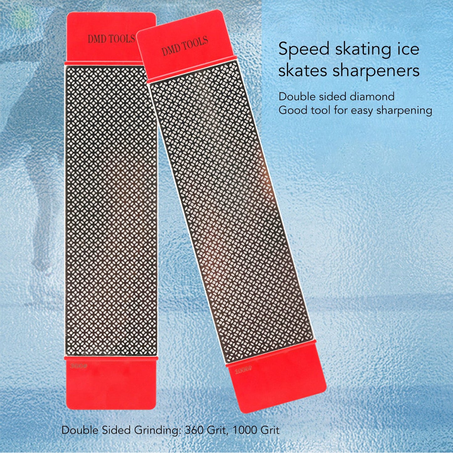 Diamond Sharpening Stone Double Sided 360 1000 Grit Knife Sharpener for Speed Skating Ice Skate V1294-YM0512-3118220280611