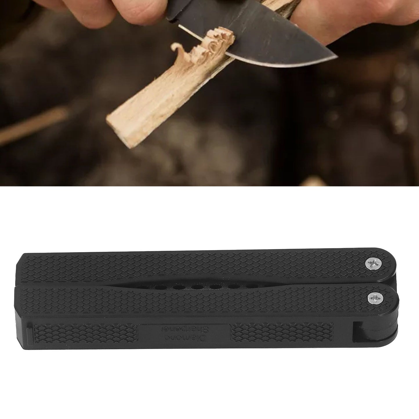 Knife Sharpener Foldable Fan Shaped Adamas Material Lightweight Portable Knife Sharpener for Outdoor Home V1294-YM0512-3118220280711