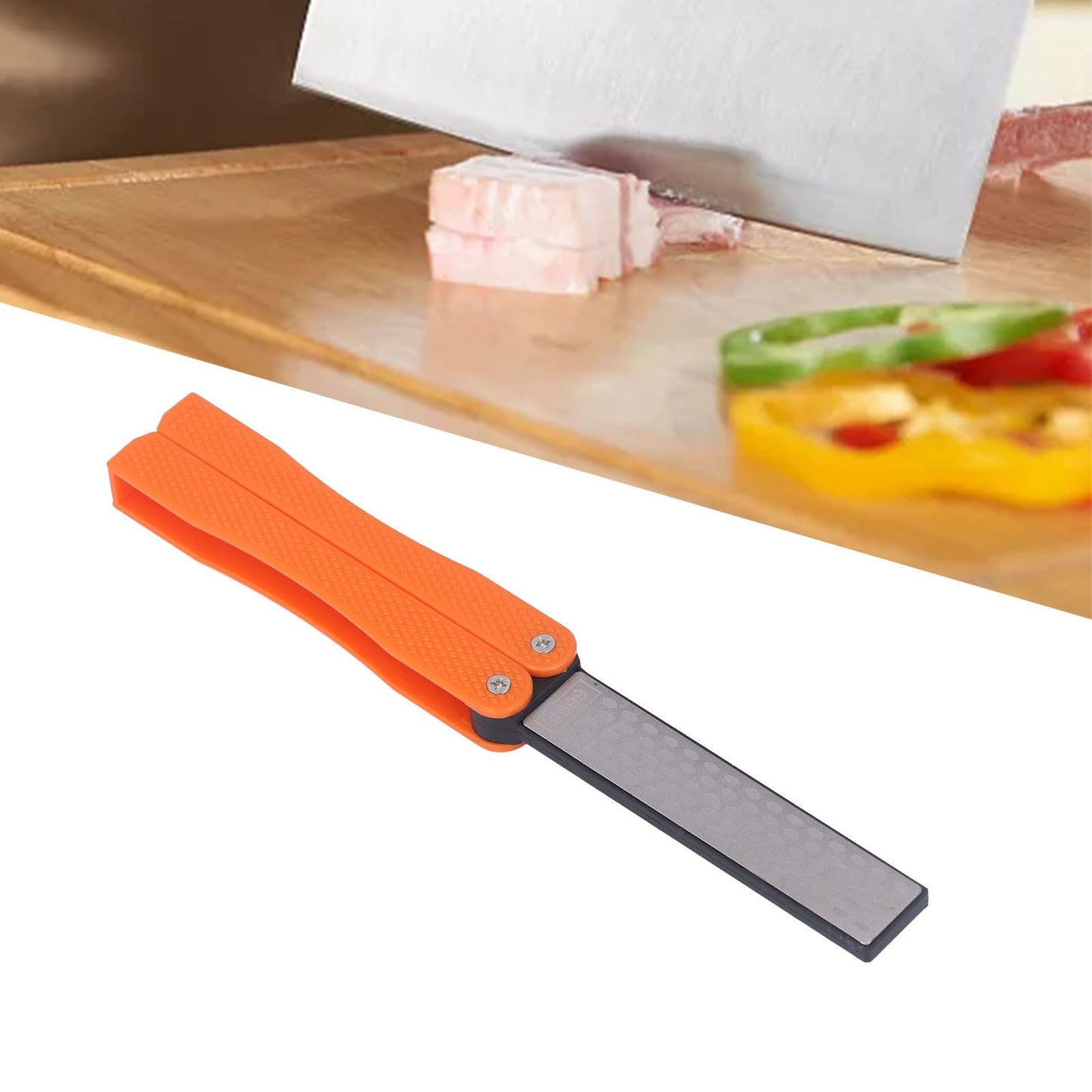 Knife Sharpener Foldable Fan Shaped Adamas Material Lightweight Portable Knife Sharpener for Outdoor Home V1294-YM0512-3118220280712