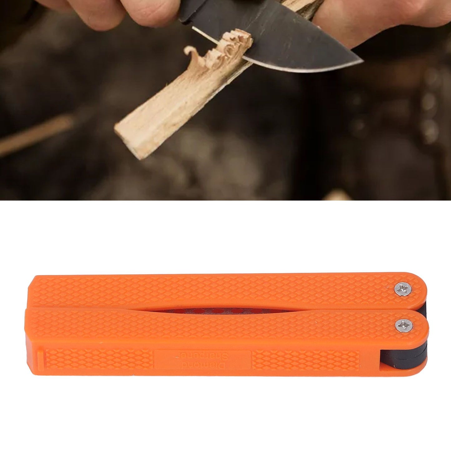 Knife Sharpener Foldable Fan Shaped Adamas Material Lightweight Portable Knife Sharpener for Outdoor Home V1294-YM0512-3118220280712
