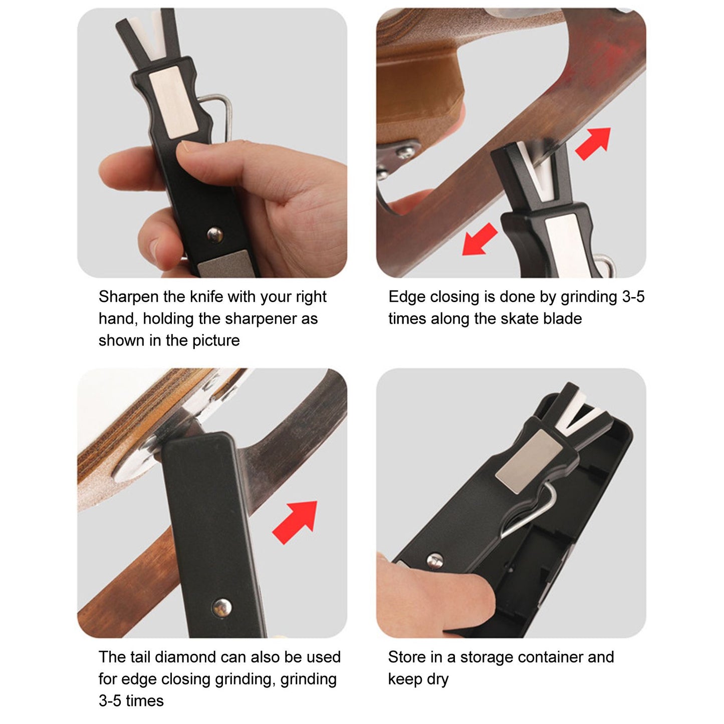 Ice Skates Blade Sharpener Ice Skates Blade Grinder Stone Knife Sharpener Grinding Tool V1294-YM0512-3118220280911