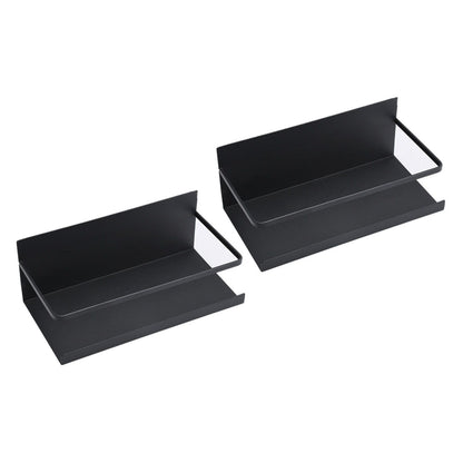 2pcs Magnetic Spice Rack Refrigerator Storage Rack Multi Function Kitchen Storage Shelves Rack Black V1294-YM0512-3118220281911