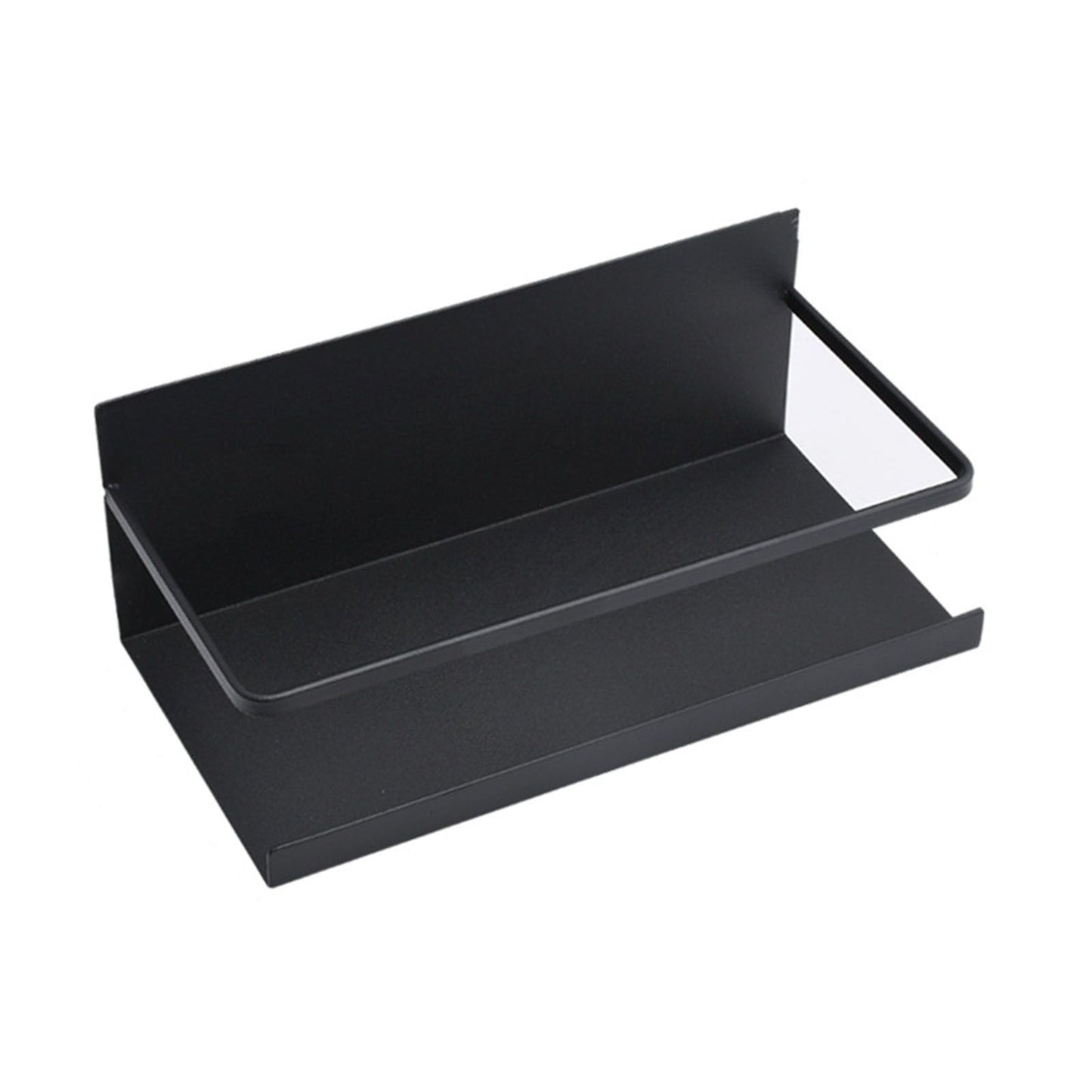2pcs Magnetic Spice Rack Refrigerator Storage Rack Multi Function Kitchen Storage Shelves Rack Black V1294-YM0512-3118220281911