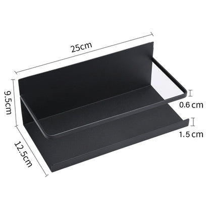 2pcs Magnetic Spice Rack Refrigerator Storage Rack Multi Function Kitchen Storage Shelves Rack Black V1294-YM0512-3118220281911