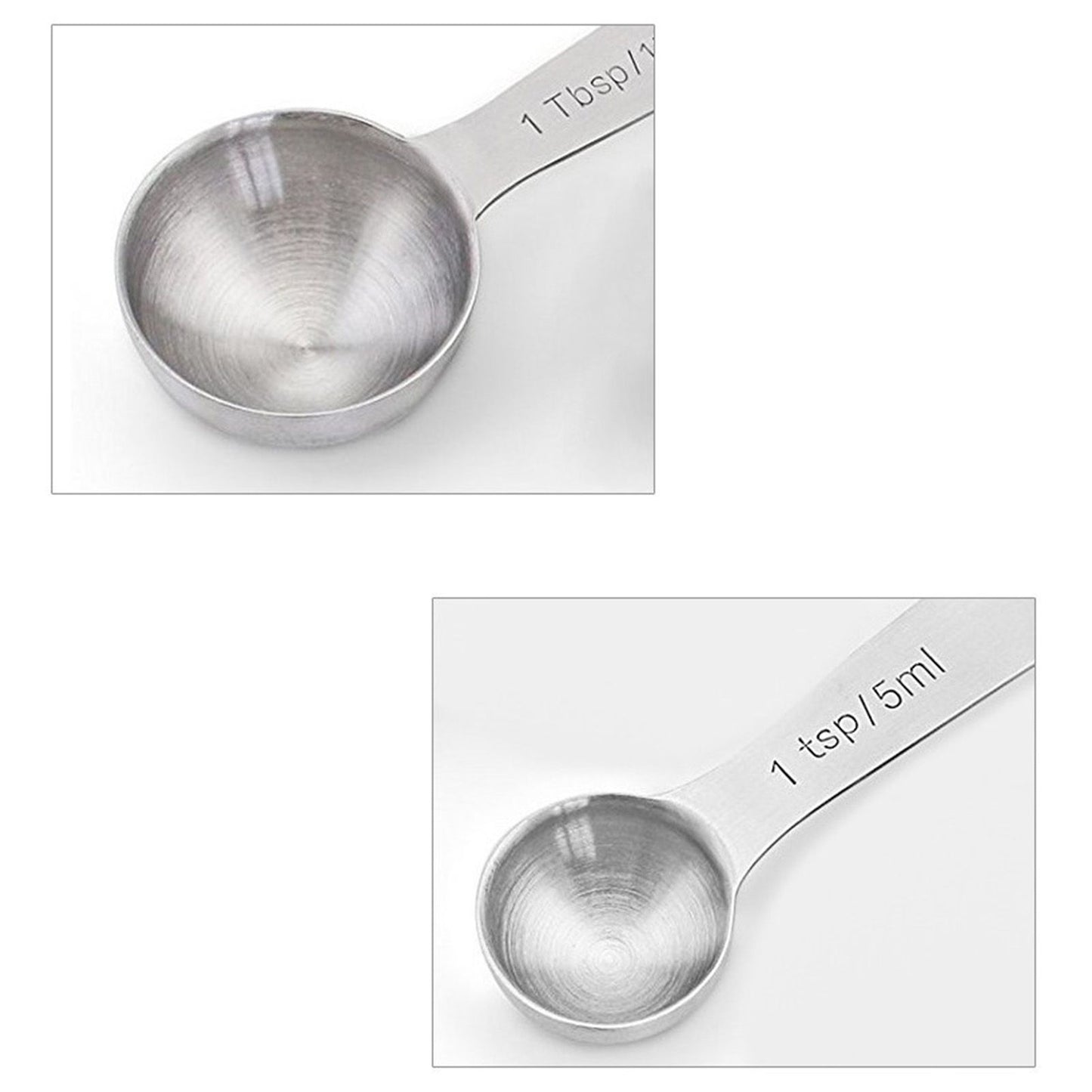 6pcs Measuring Spoon Set Thickened Clear Engraving Scale Stainless Steel Measuring Tablespoons for Seasoning V1294-YM0512-3118220282511