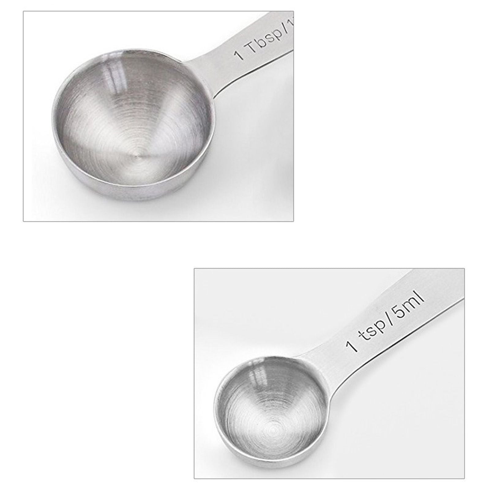 6pcs Measuring Spoon Set Thickened Clear Engraving Scale Stainless Steel Measuring Tablespoons for Seasoning V1294-YM0512-3118220282511