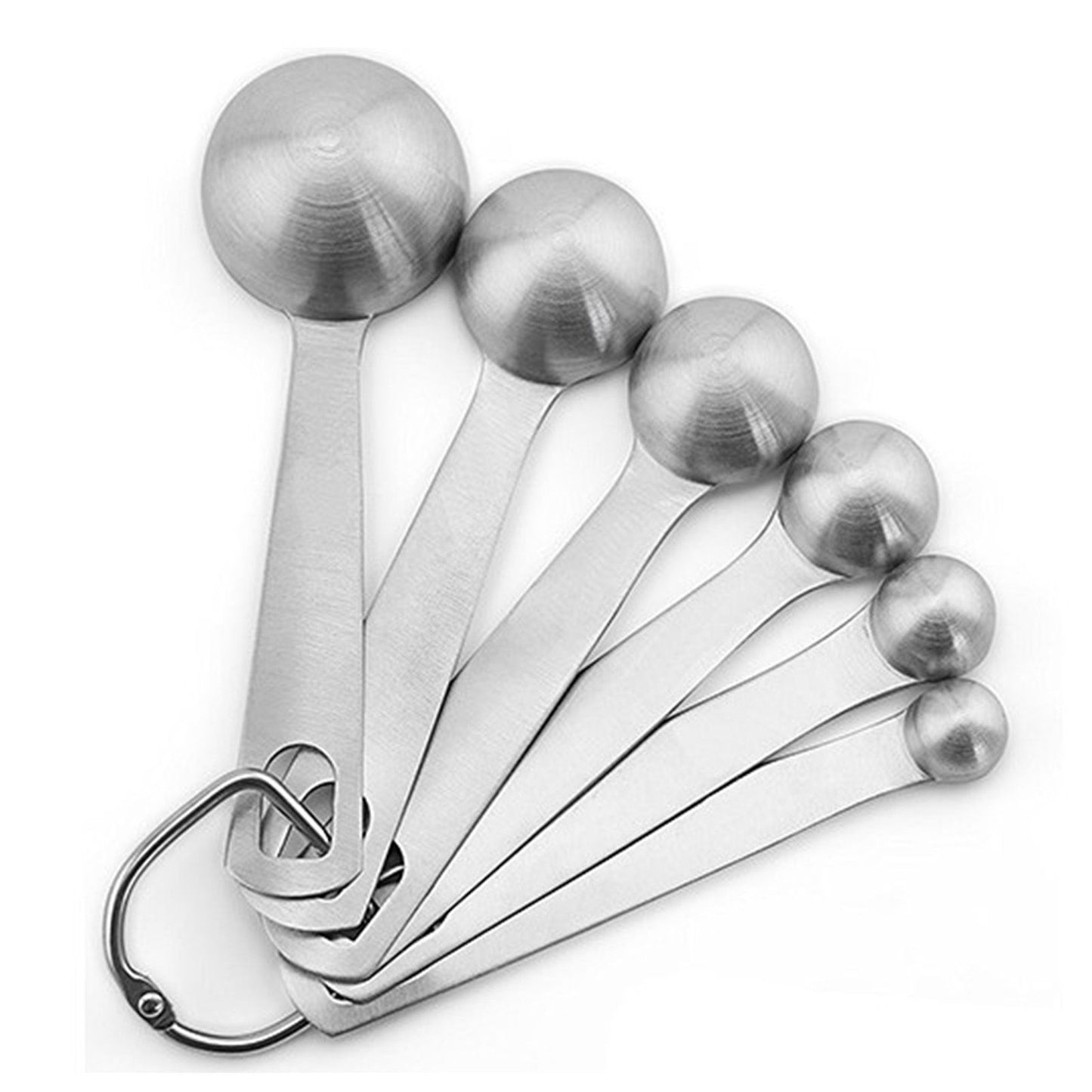 6pcs Measuring Spoon Set Thickened Clear Engraving Scale Stainless Steel Measuring Tablespoons for Seasoning V1294-YM0512-3118220282511