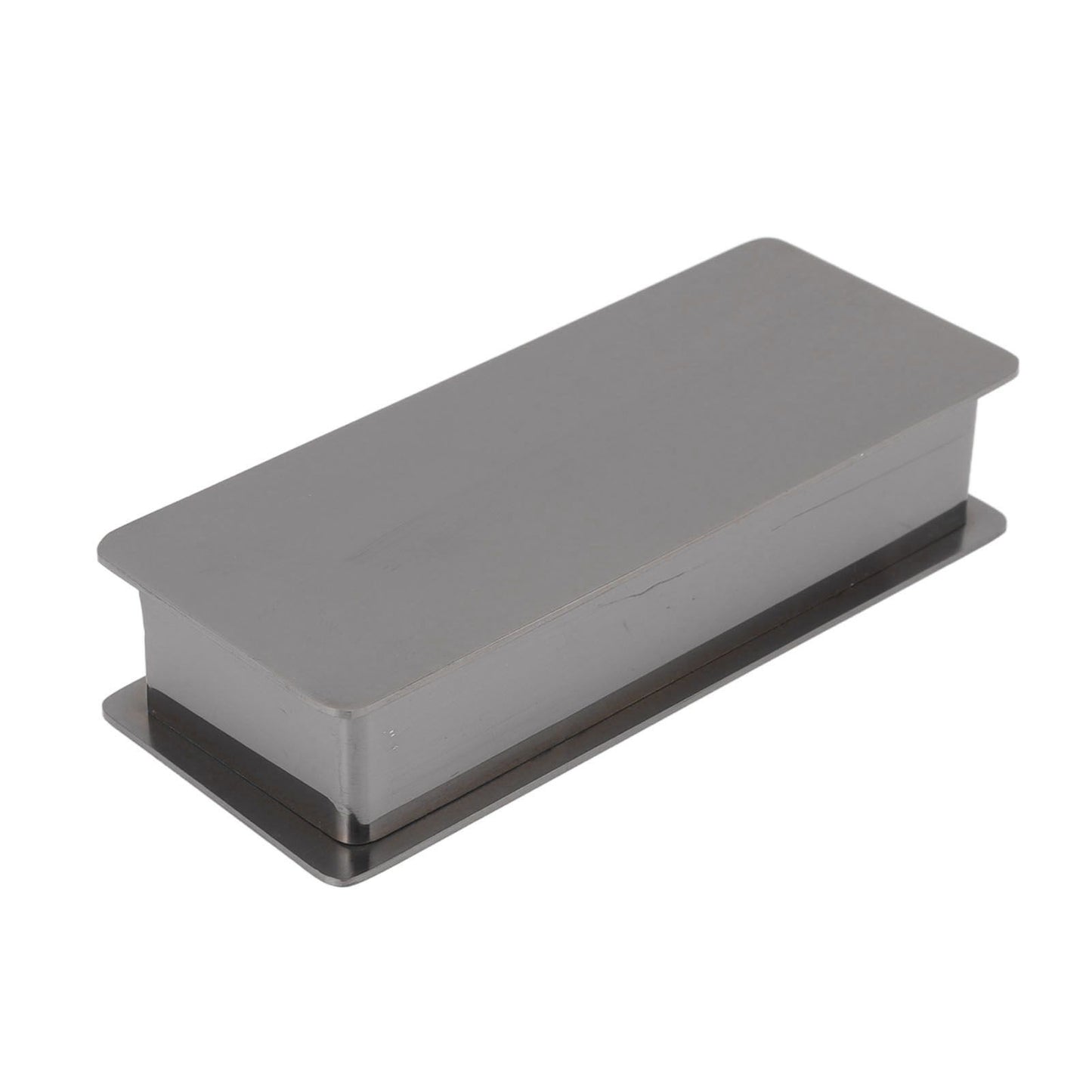 Toothpick Holder Stainless Steel Rectangular Toothpick Holder with Lid for Home Bar Hotel Restaurant Silvery V1294-YM0512-3118220282812