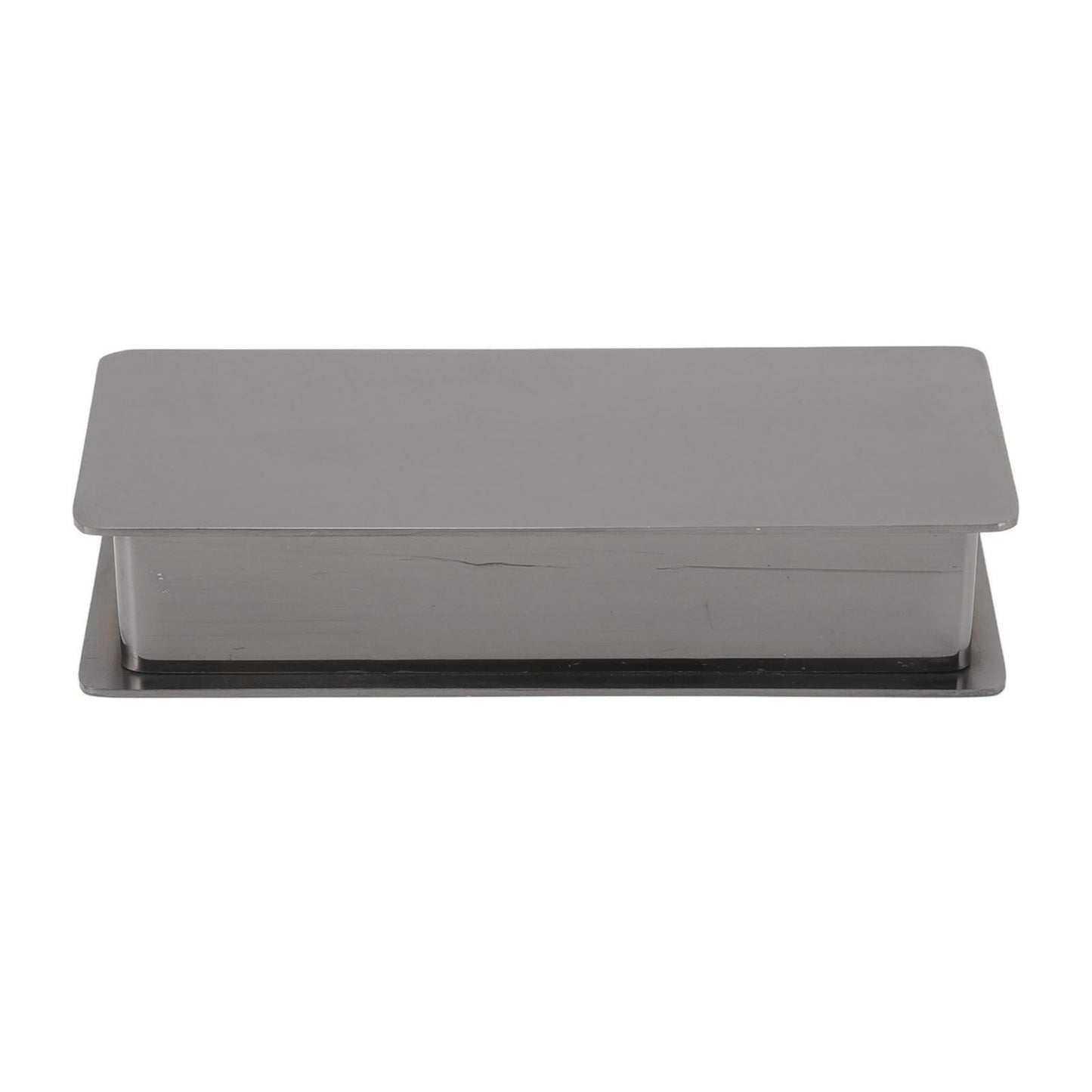 Toothpick Holder Stainless Steel Rectangular Toothpick Holder with Lid for Home Bar Hotel Restaurant Silvery V1294-YM0512-3118220282812