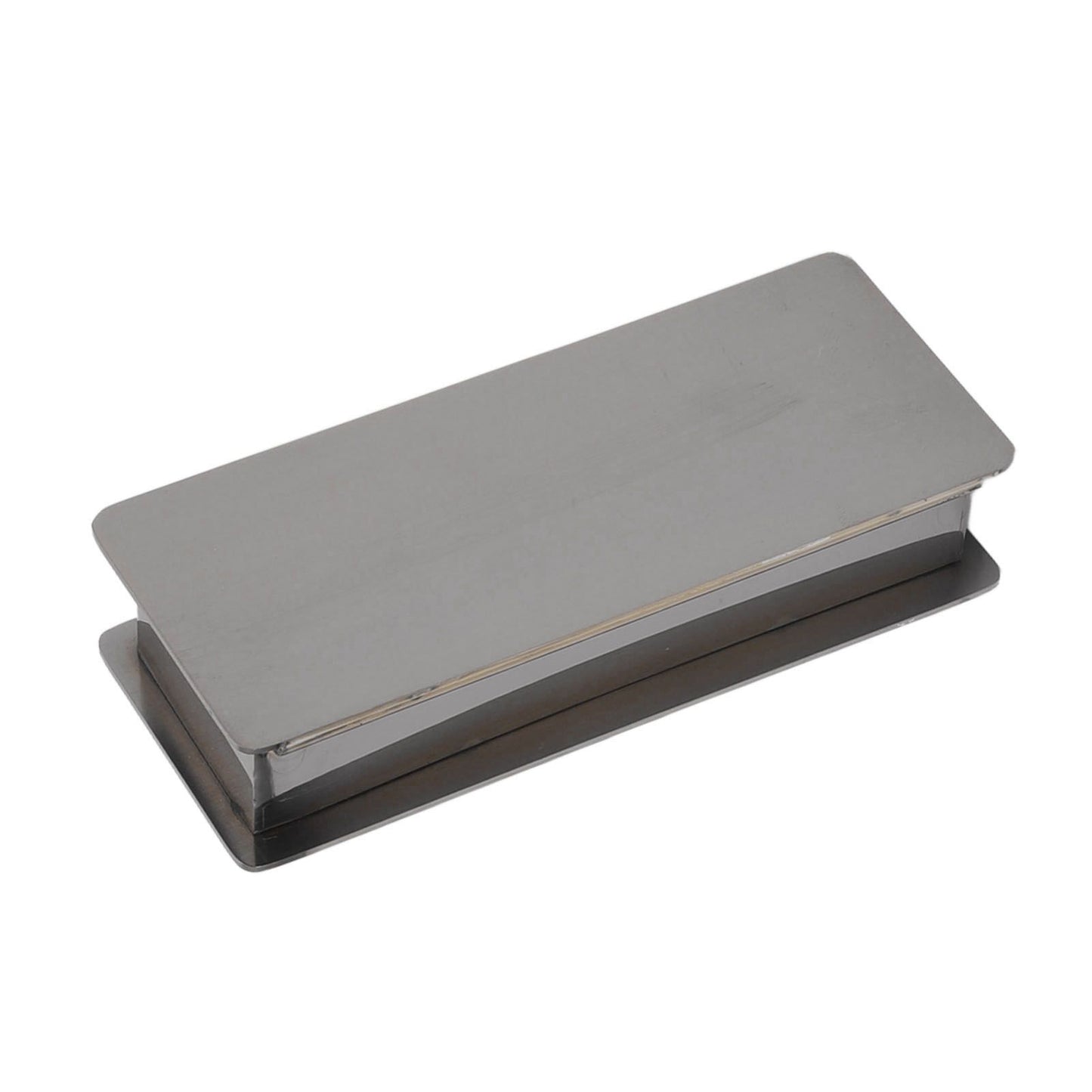 Toothpick Holder Stainless Steel Rectangular Toothpick Holder with Lid for Home Bar Hotel Restaurant Silvery V1294-YM0512-3118220282812