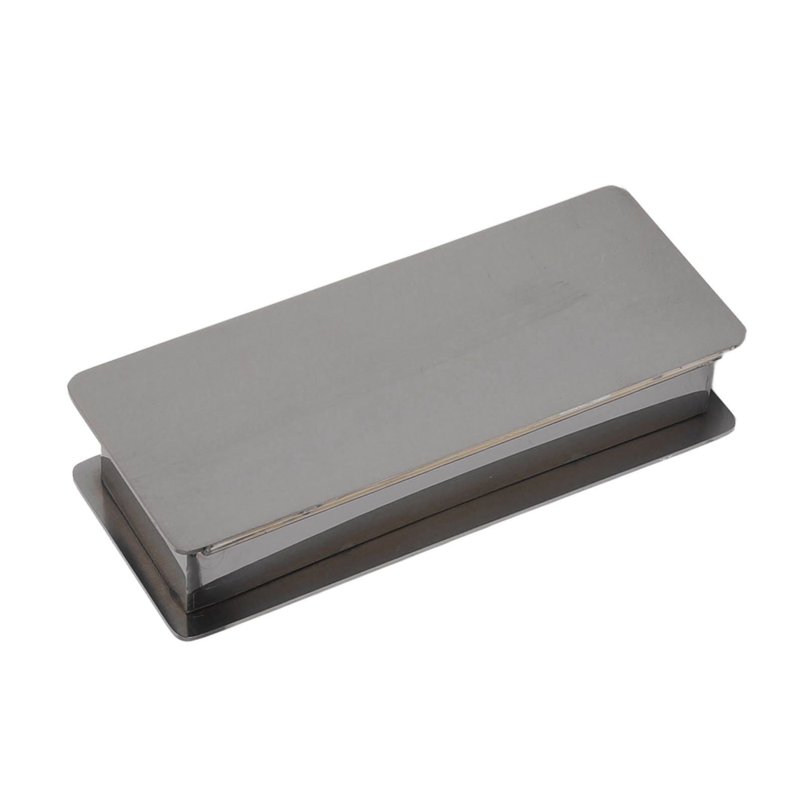 Toothpick Holder Stainless Steel Rectangular Toothpick Holder with Lid for Home Bar Hotel Restaurant Silvery V1294-YM0512-3118220282812