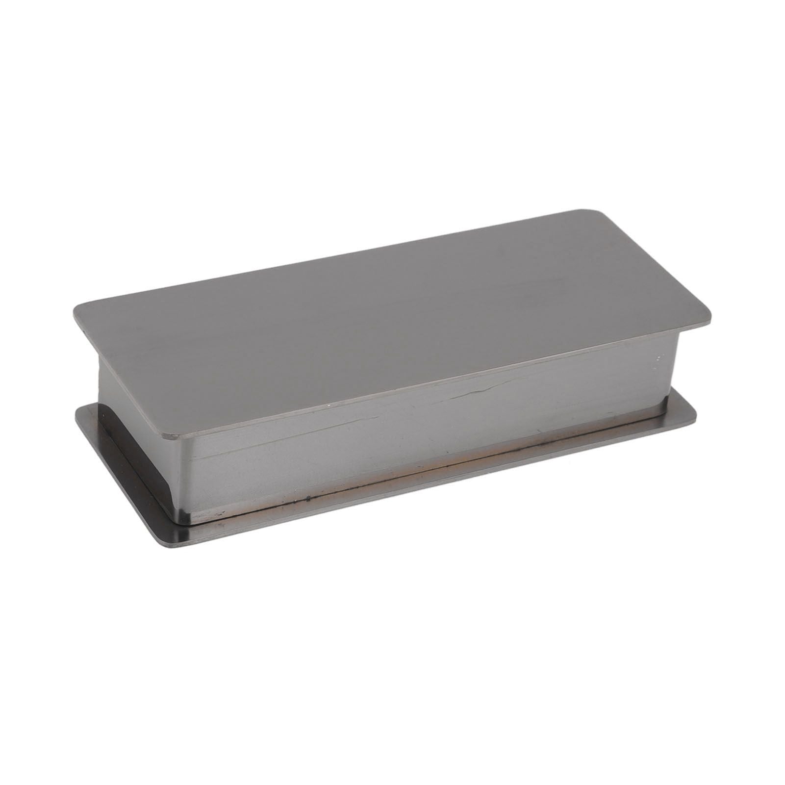Toothpick Holder Stainless Steel Rectangular Toothpick Holder with Lid for Home Bar Hotel Restaurant Silvery V1294-YM0512-3118220282812