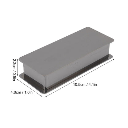 Toothpick Holder Stainless Steel Rectangular Toothpick Holder with Lid for Home Bar Hotel Restaurant Silvery V1294-YM0512-3118220282812