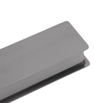Toothpick Holder Stainless Steel Rectangular Toothpick Holder with Lid for Home Bar Hotel Restaurant Silvery V1294-YM0512-3118220282812