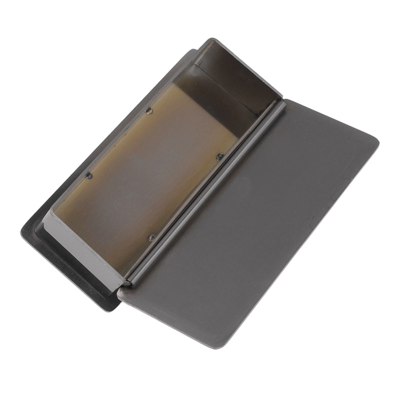 Toothpick Holder Stainless Steel Rectangular Toothpick Holder with Lid for Home Bar Hotel Restaurant Silvery V1294-YM0512-3118220282812