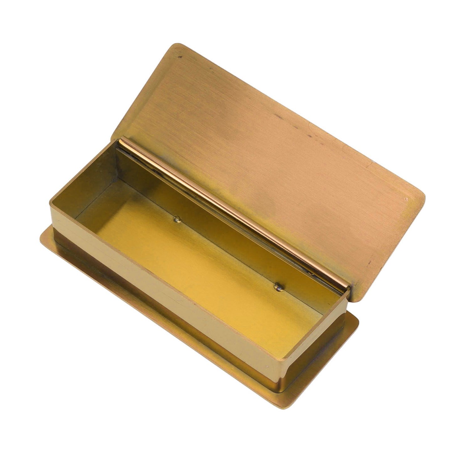 Toothpick Holder Stainless Steel Rectangular Toothpick Holder with Lid for Home Bar Hotel Restaurant Gold V1294-YM0512-3118220282813