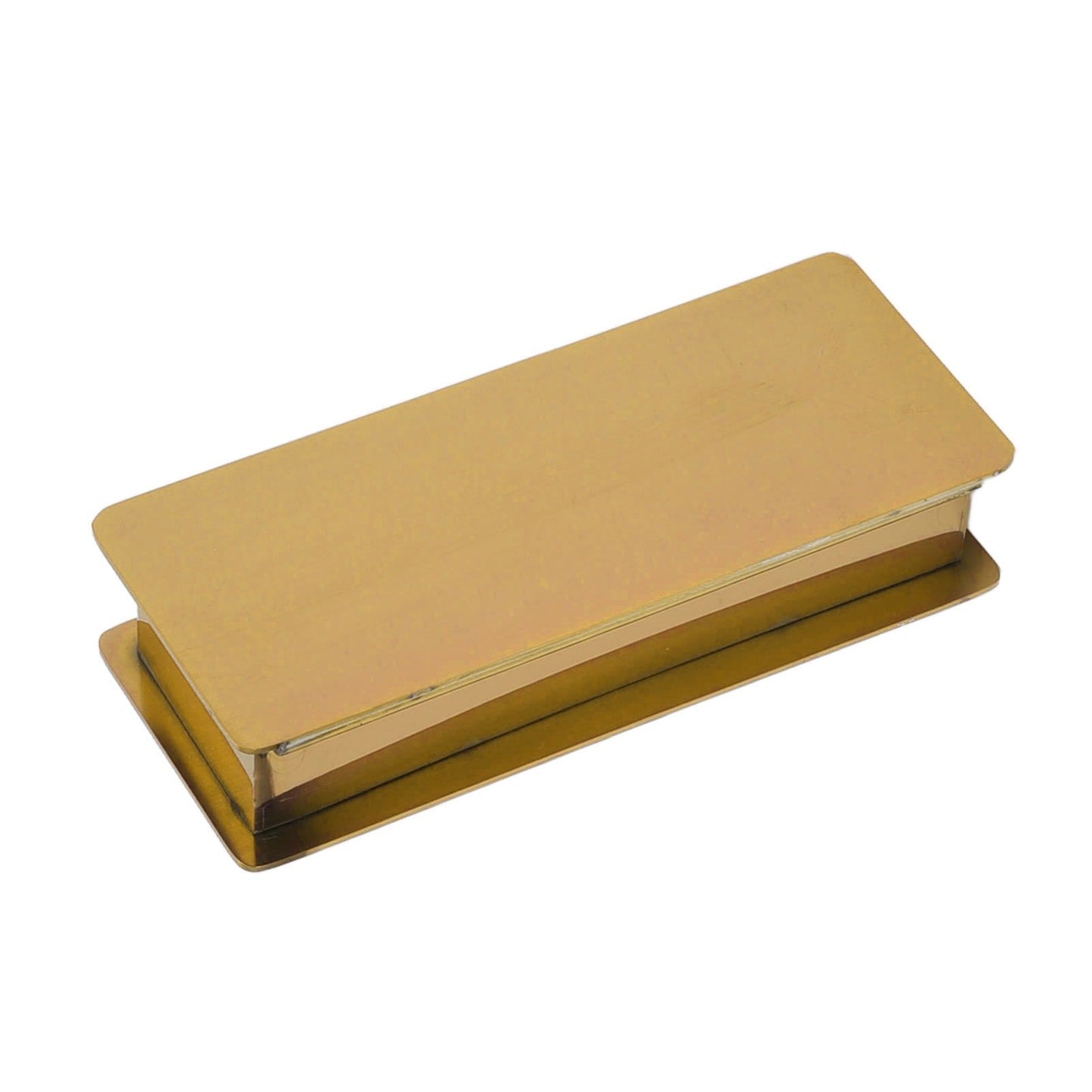 Toothpick Holder Stainless Steel Rectangular Toothpick Holder with Lid for Home Bar Hotel Restaurant Gold V1294-YM0512-3118220282813