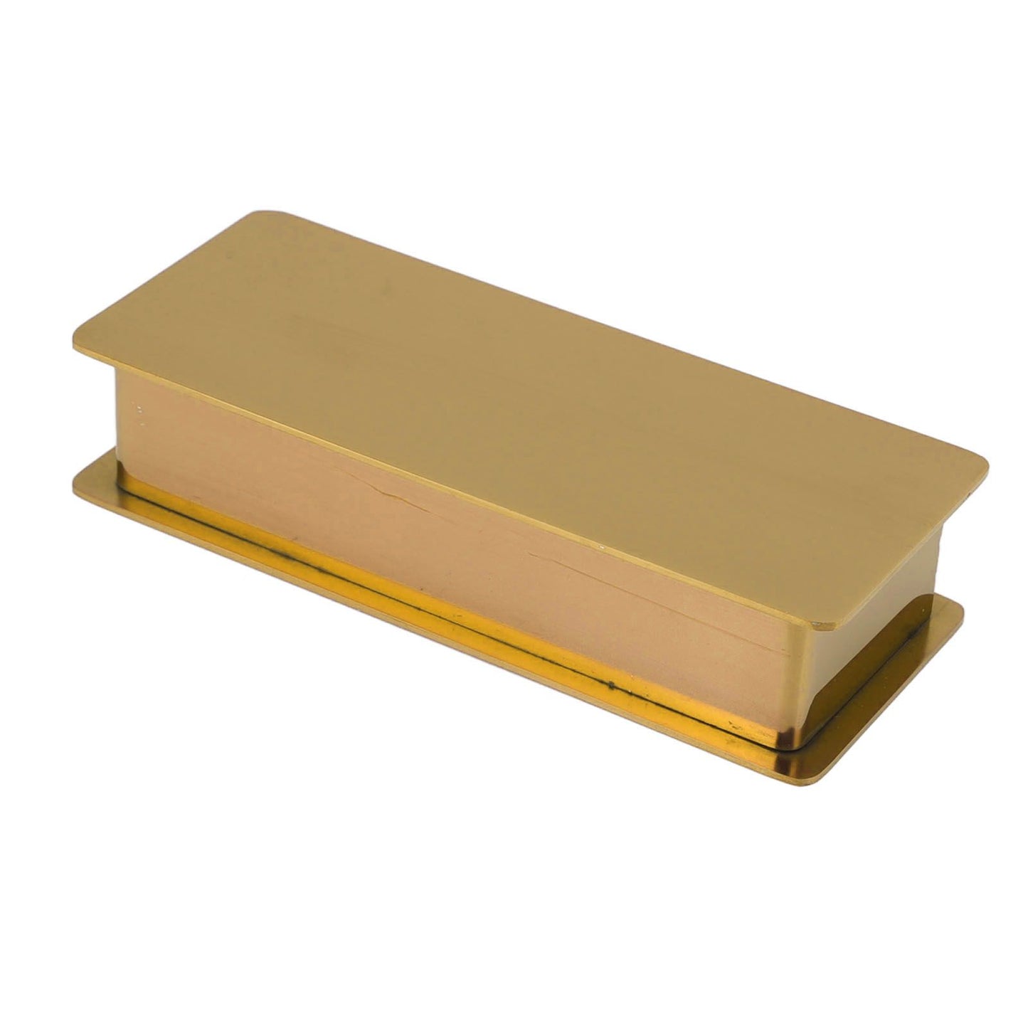 Toothpick Holder Stainless Steel Rectangular Toothpick Holder with Lid for Home Bar Hotel Restaurant Gold V1294-YM0512-3118220282813