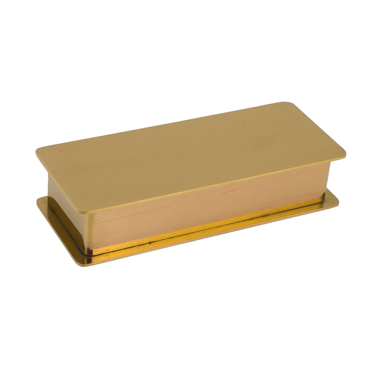 Toothpick Holder Stainless Steel Rectangular Toothpick Holder with Lid for Home Bar Hotel Restaurant Gold V1294-YM0512-3118220282813