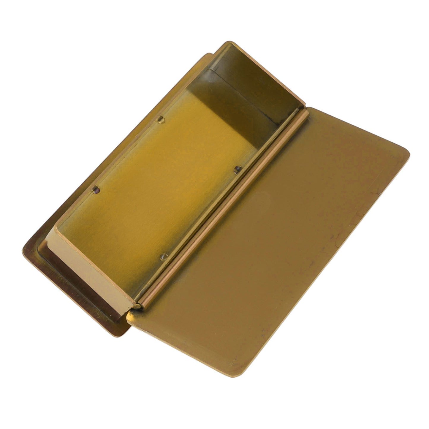Toothpick Holder Stainless Steel Rectangular Toothpick Holder with Lid for Home Bar Hotel Restaurant Gold V1294-YM0512-3118220282813