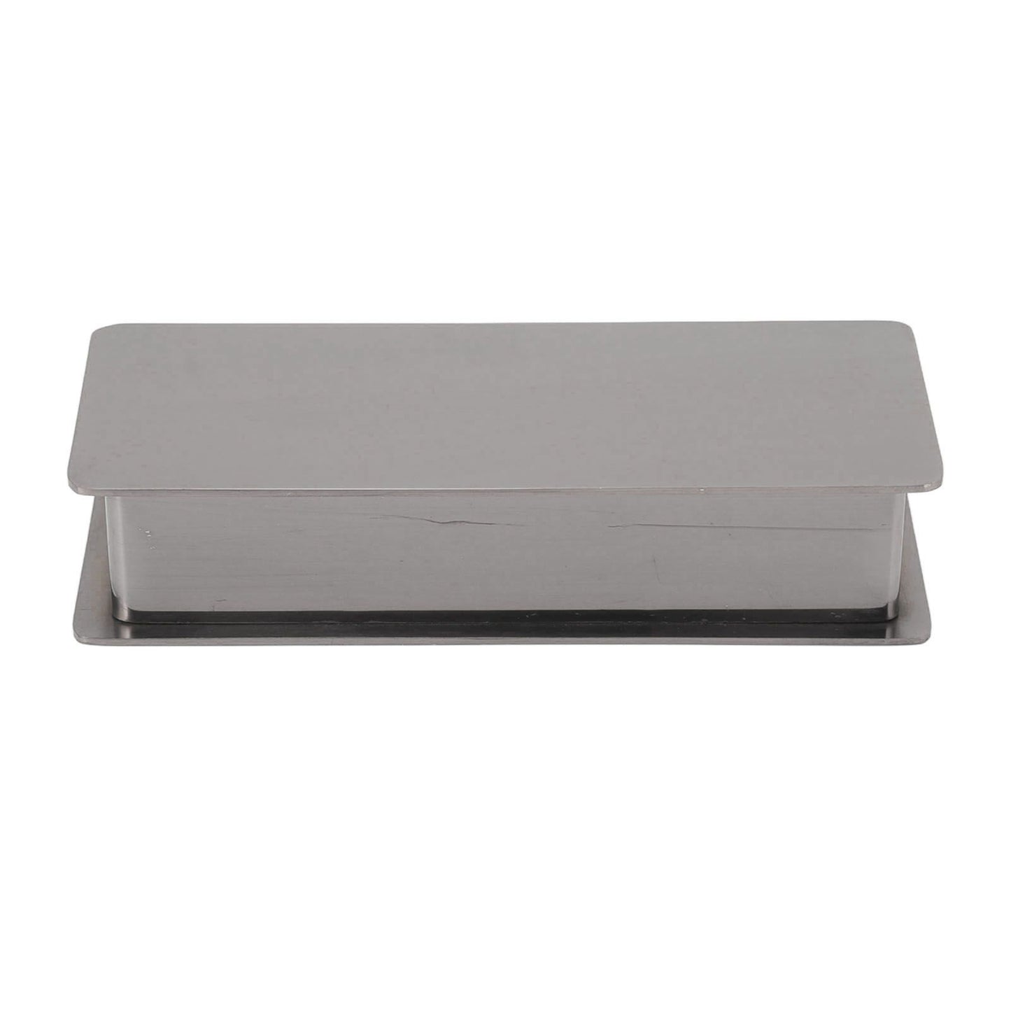 Toothpick Holder Stainless Steel Rectangular Toothpick Holder with Lid for Home Bar Hotel Restaurant Silver V1294-YM0512-3118220282814
