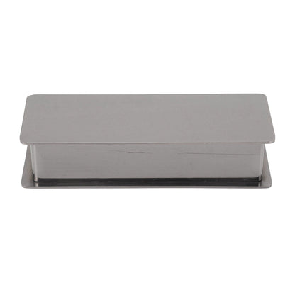Toothpick Holder Stainless Steel Rectangular Toothpick Holder with Lid for Home Bar Hotel Restaurant Silver V1294-YM0512-3118220282814