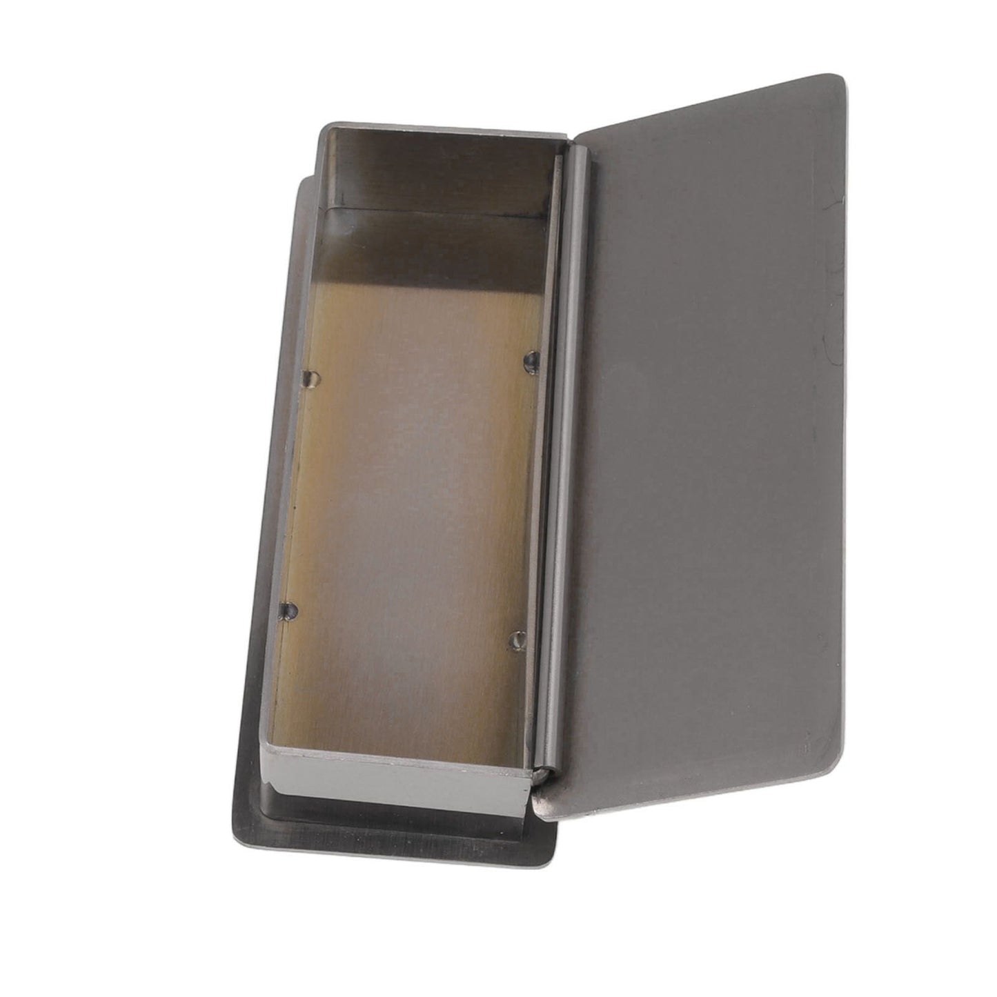 Toothpick Holder Stainless Steel Rectangular Toothpick Holder with Lid for Home Bar Hotel Restaurant Silver V1294-YM0512-3118220282814