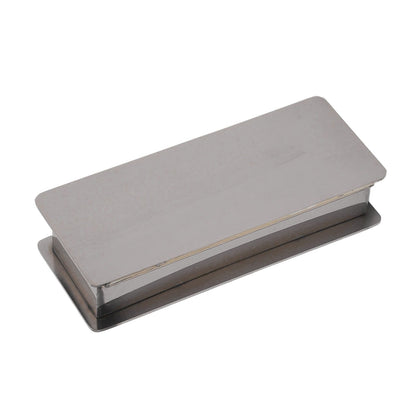 Toothpick Holder Stainless Steel Rectangular Toothpick Holder with Lid for Home Bar Hotel Restaurant Silver V1294-YM0512-3118220282814