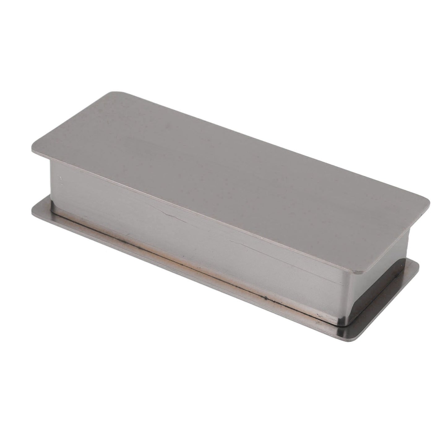 Toothpick Holder Stainless Steel Rectangular Toothpick Holder with Lid for Home Bar Hotel Restaurant Silver V1294-YM0512-3118220282814