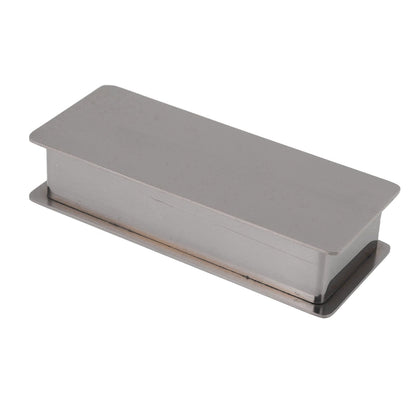 Toothpick Holder Stainless Steel Rectangular Toothpick Holder with Lid for Home Bar Hotel Restaurant Silver V1294-YM0512-3118220282814