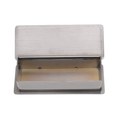 Toothpick Holder Stainless Steel Rectangular Toothpick Holder with Lid for Home Bar Hotel Restaurant Silver V1294-YM0512-3118220282814
