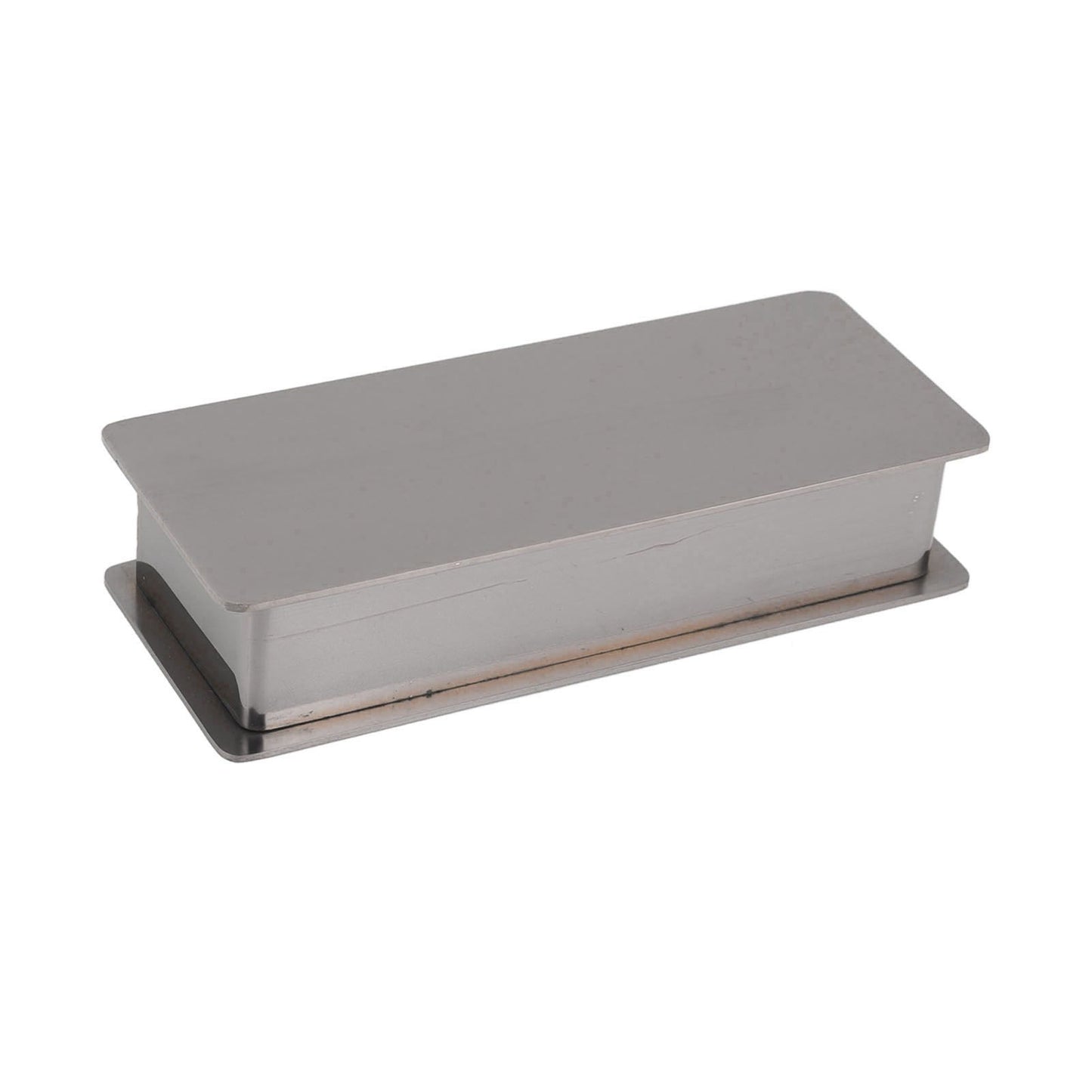 Toothpick Holder Stainless Steel Rectangular Toothpick Holder with Lid for Home Bar Hotel Restaurant Silver V1294-YM0512-3118220282814