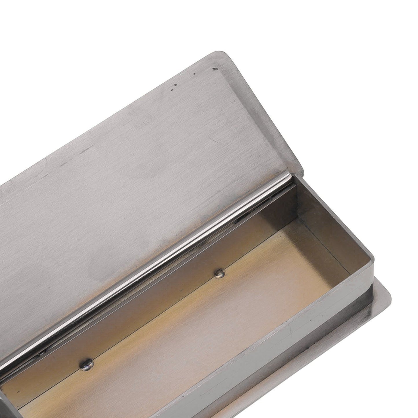 Toothpick Holder Stainless Steel Rectangular Toothpick Holder with Lid for Home Bar Hotel Restaurant Silver V1294-YM0512-3118220282814