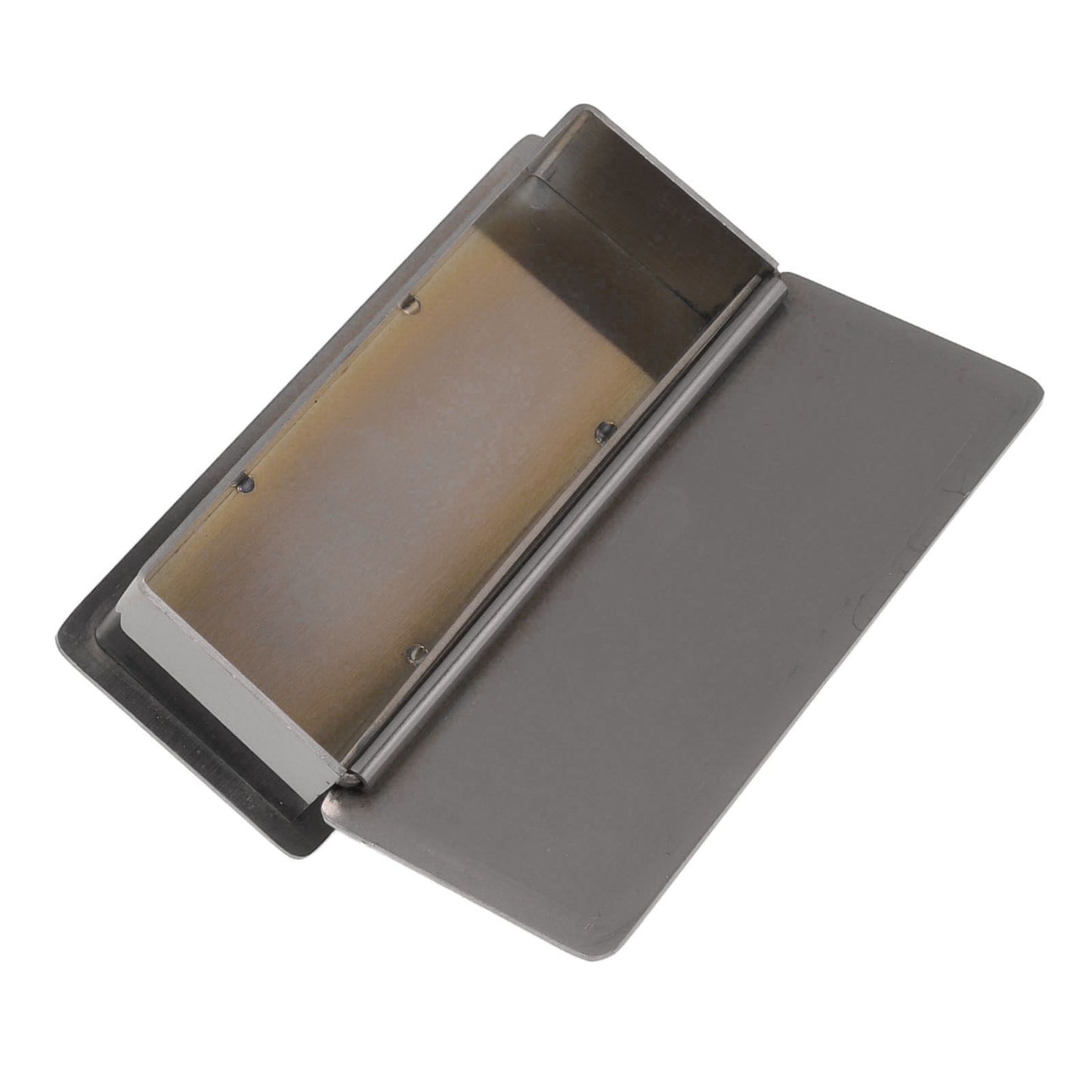 Toothpick Holder Stainless Steel Rectangular Toothpick Holder with Lid for Home Bar Hotel Restaurant Silver V1294-YM0512-3118220282814