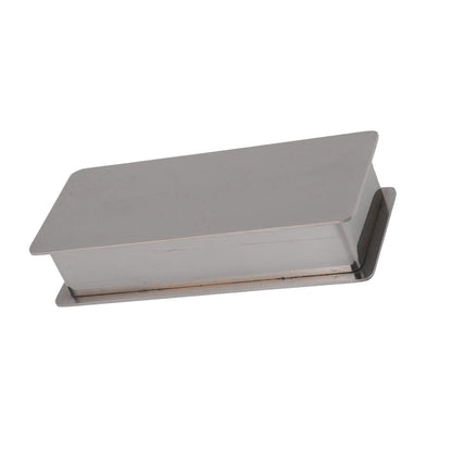 Toothpick Holder Stainless Steel Rectangular Toothpick Holder with Lid for Home Bar Hotel Restaurant Silver V1294-YM0512-3118220282814