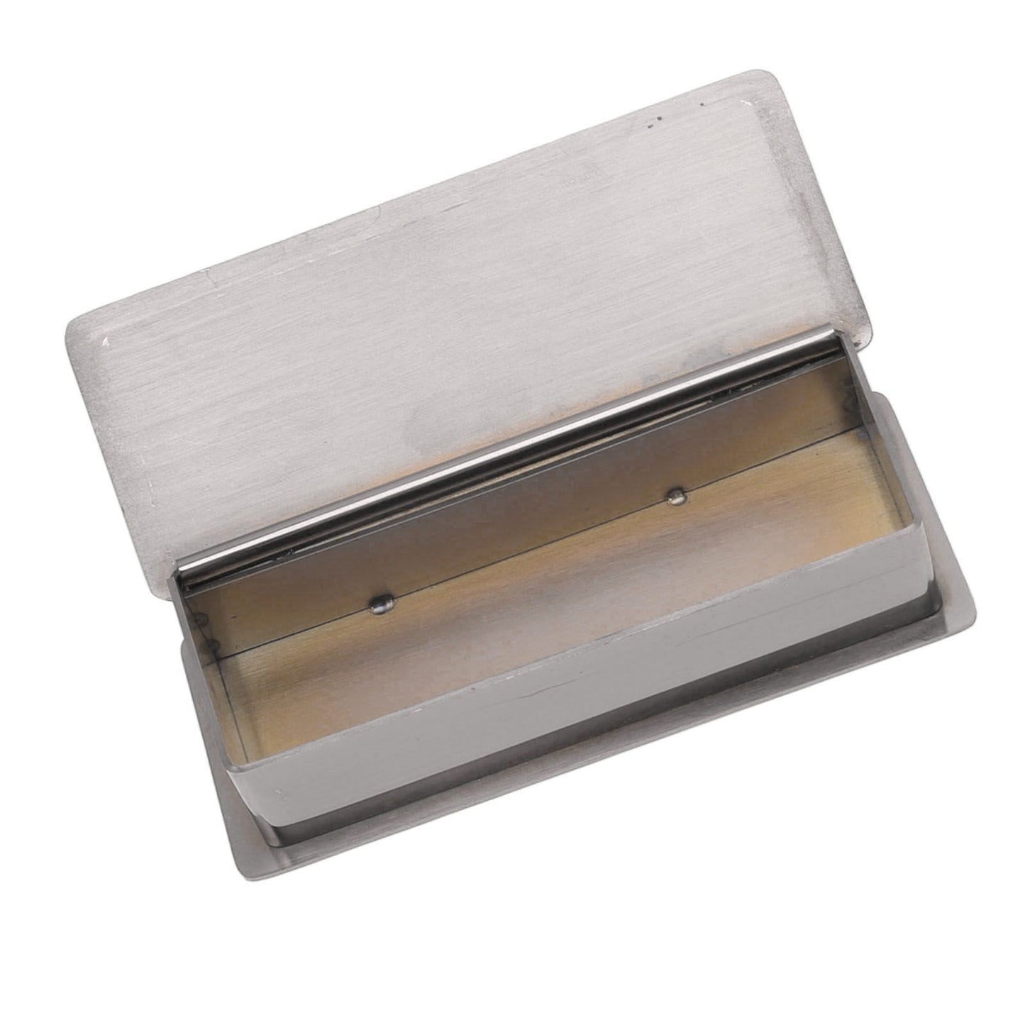 Toothpick Holder Stainless Steel Rectangular Toothpick Holder with Lid for Home Bar Hotel Restaurant Silver V1294-YM0512-3118220282814