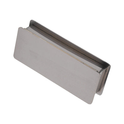 Toothpick Holder Stainless Steel Rectangular Toothpick Holder with Lid for Home Bar Hotel Restaurant Silver V1294-YM0512-3118220282814