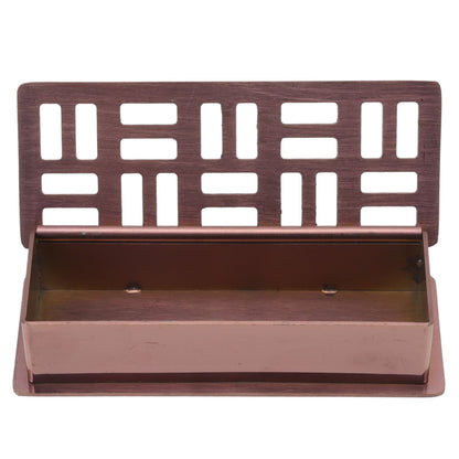 Stainless Steel Toothpick Holder Hollowed Out Rust Prevention Rectangle Toothpick Box for Restaurant Hotels V1294-YM0512-3118220282911
