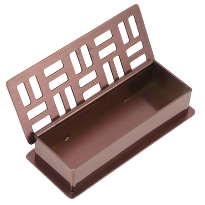 Stainless Steel Toothpick Holder Hollowed Out Rust Prevention Rectangle Toothpick Box for Restaurant Hotels V1294-YM0512-3118220282911