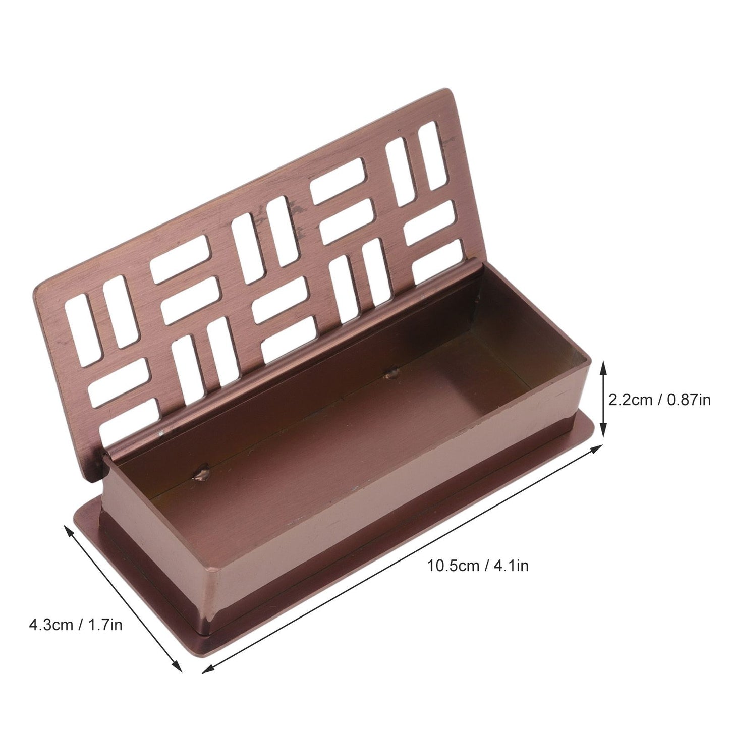 Stainless Steel Toothpick Holder Hollowed Out Rust Prevention Rectangle Toothpick Box for Restaurant Hotels V1294-YM0512-3118220282911