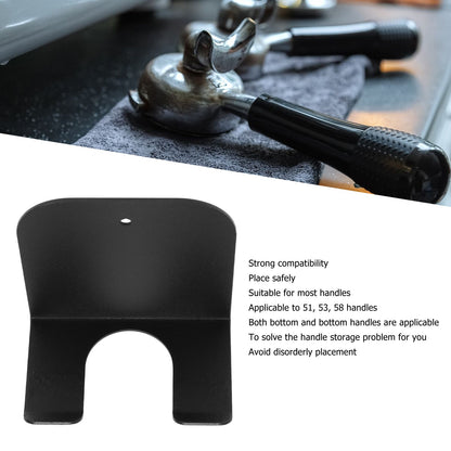 Bottomless Handle Ear Bracket Universal Metal Coffee Machine Handle Hanger for 51 53 58 Handle Black V1294-YM0512-3118220283212