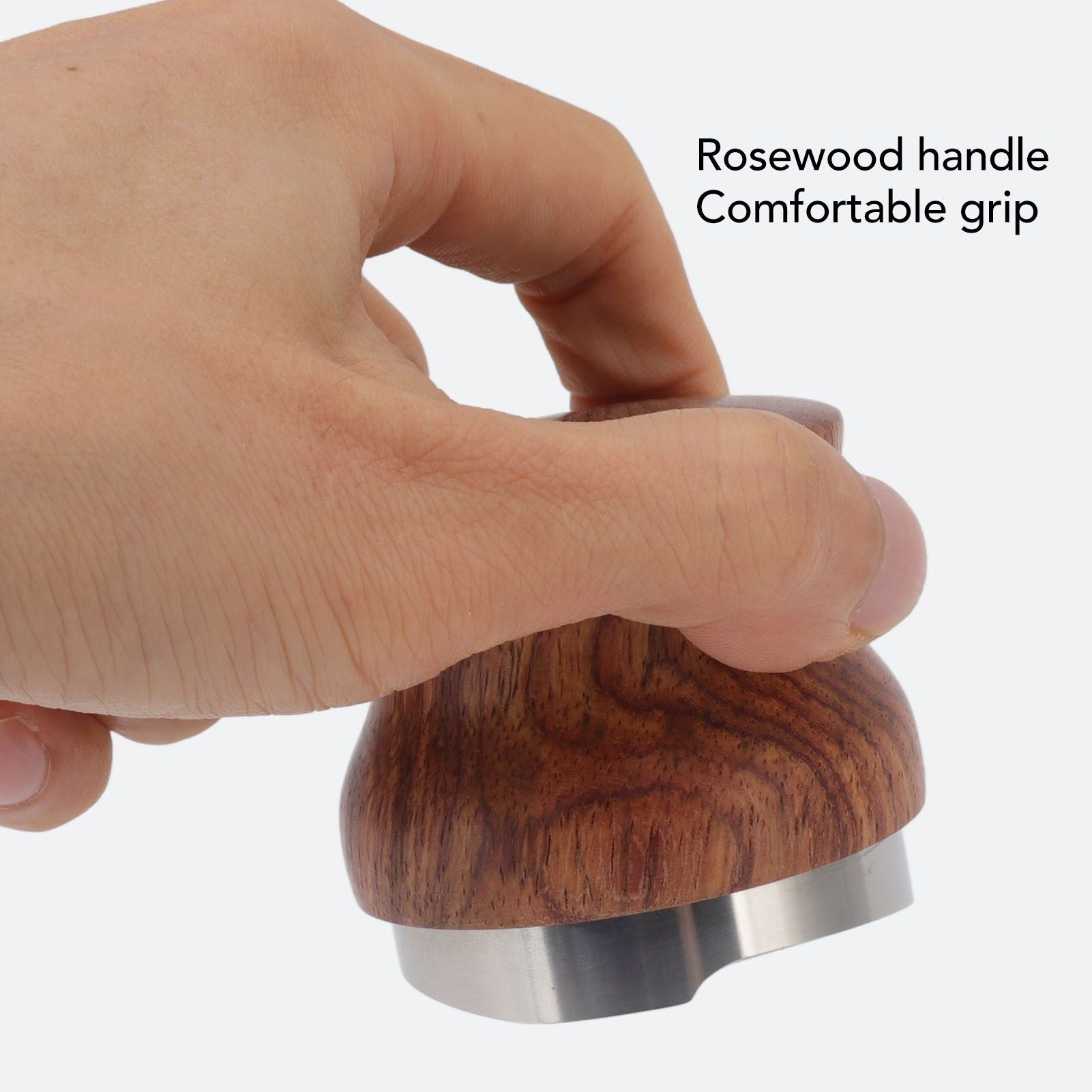 Coffee Distributor Stainless Steel Rosewood Coffee Tamper Leveler for Coffee Accessories 51mm / 2.0in V1294-YM0512-3118220283611