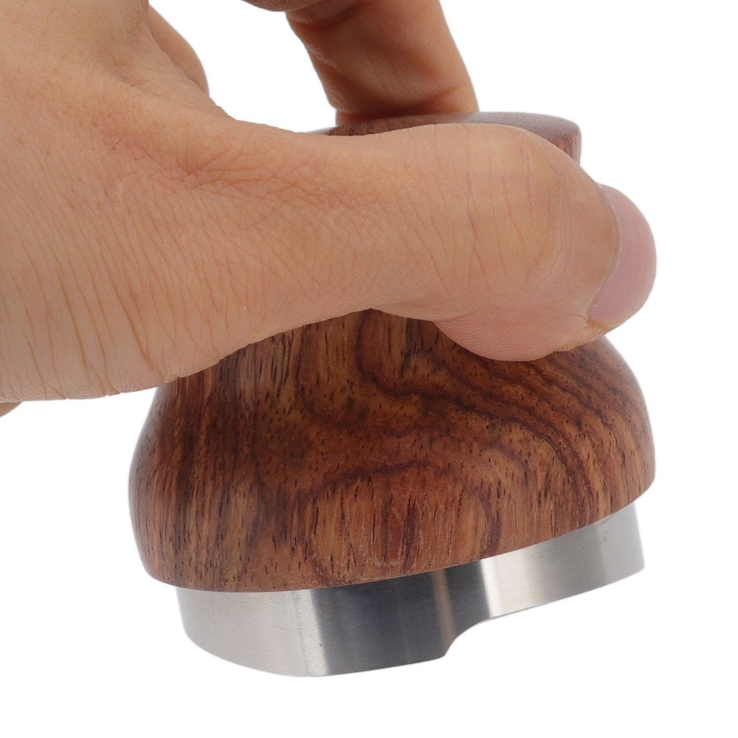 Coffee Distributor Stainless Steel Rosewood Coffee Tamper Leveler for Coffee Accessories 58mm / 2.3in V1294-YM0512-3118220283613