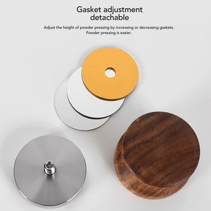 Coffee Distributor Stainless Steel Rosewood Coffee Tamper Leveler for Coffee Accessories 58mm / 2.3in V1294-YM0512-3118220283613