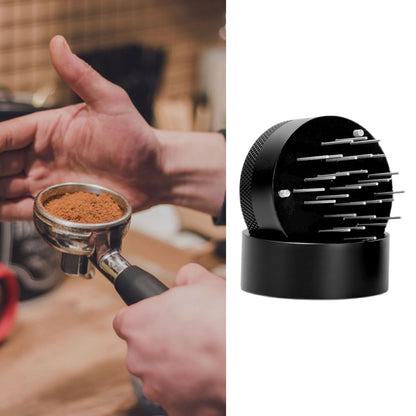 Coffee Needle Distributor Rust Resistant Stainless Steel Needle Coffee Stirrer with Base for Cafes Home 53MM V1294-YM0512-3118220283912